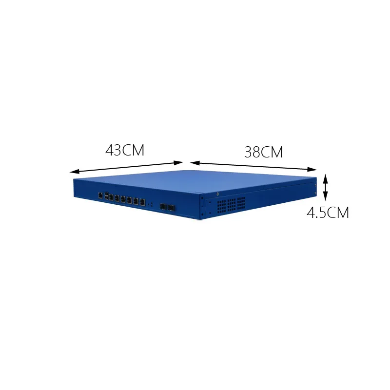 Сетевая система безопасности HONGIPTC 1U стойка синий сервер VPN маршрутизатор Intel core LGA1155 2th / 3th I5 I7 Pfsense