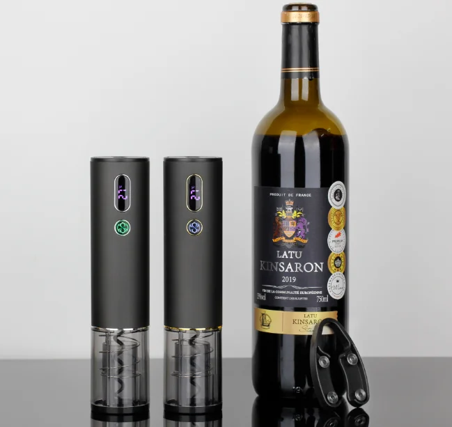 Newest Innovation 2022 Trending Gadget Electronic USB Rechargeable Automatic Wine Bottle Opener Corkscrew with Tube Box