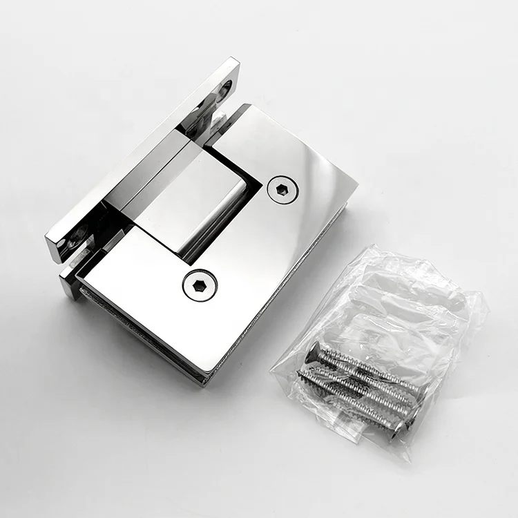 Heavy Duty 90 Degree Glass Door Hinge Cupboard Showcase Cabinet Pivot Glass Shower Doors Hinge Dropshipping