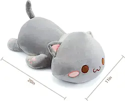 Wholesale Free Samples Low MOQ High Quality Super Soft Cat Plush  Glow Lighting Pillow For Kids