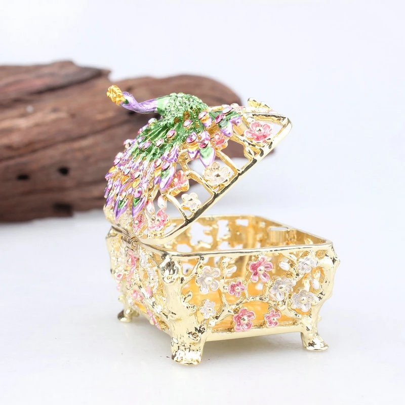 Southeast Asian style trinkets Exquisite jewelry box ornaments Gold Silver Jewelry Box
