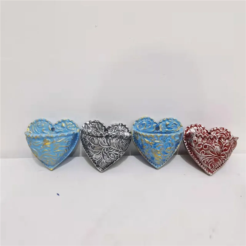 Planting Succulent Heart Pocket Planter Succulent Planting Wall Hanging Pockets Pots Heart Shaped Succulent Resin Flower Pot