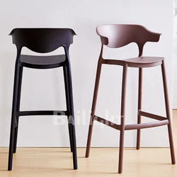 bar restaurant furniture counter nordic simple outdoor plastic stool chairs