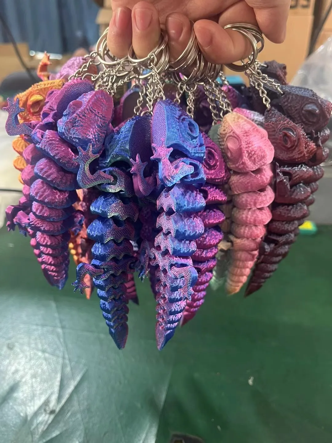 3D printing service PLA activity toy chameleon fish snake salamander gecko shark octopus toy