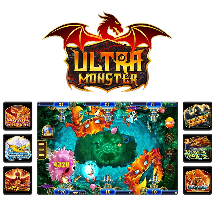 Hot Sale Arcade Ultra Monster Fish Shooting Game Online Fish Game Coin Operated Fishing Game Software