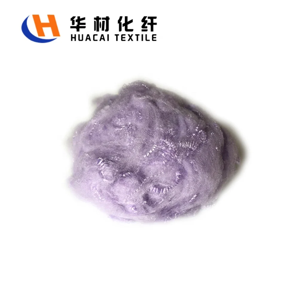Colored Polyester Staple Fiber Fire Retardant Fiber 3D Staple Fiber