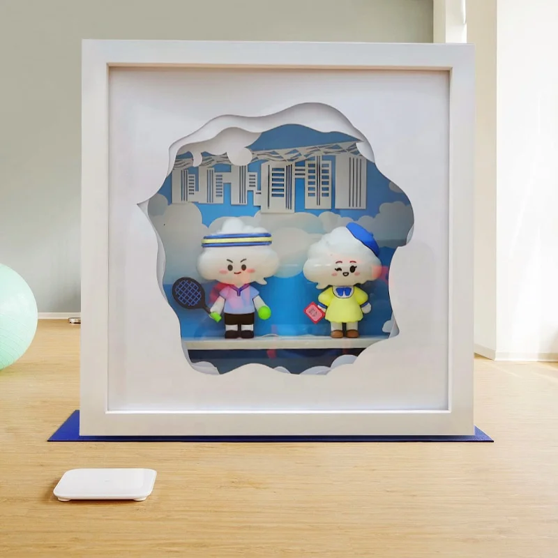 Factory Wholesale Customizable A4 White Black 3D Deep Shadow Box Frame