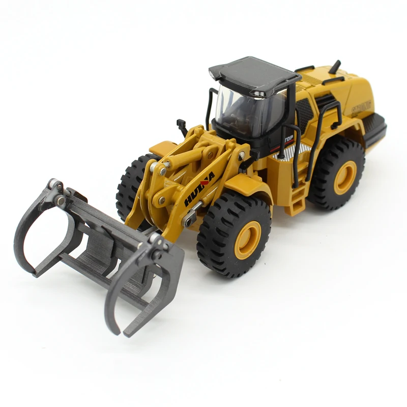 HUINA 1716 1:50 diecast truck stastic alloy timber grab diecast toys Multi-functional static engineering car boy toy