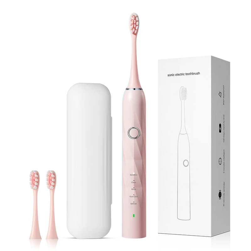 Girls Boys Student Adult T Electric Toothbrush Multifunctional Smart Sonic Vibrating Electric Toothbrush Dental Cleaner