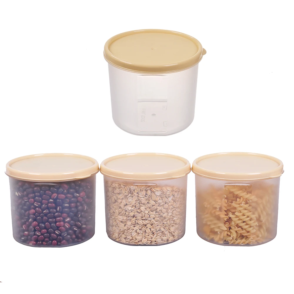 Food grade safe plastic microwavable organizer kitchen set of dry food storage box organizer set of 3