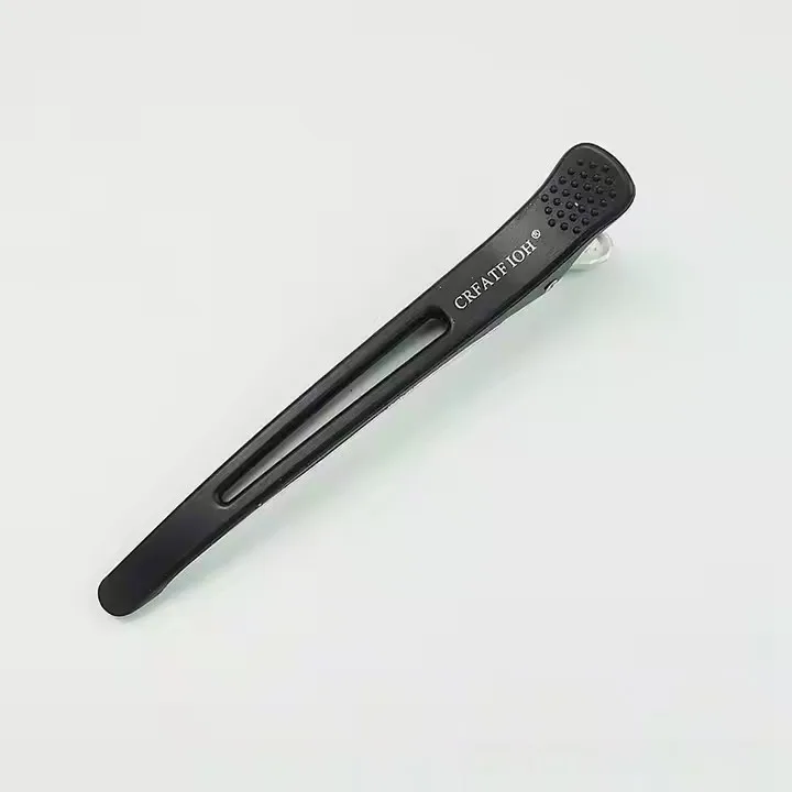 Wholesale styling tools free shipping pink lead free matte custom fluffy small logo alligator claw gold cutting clip for hair