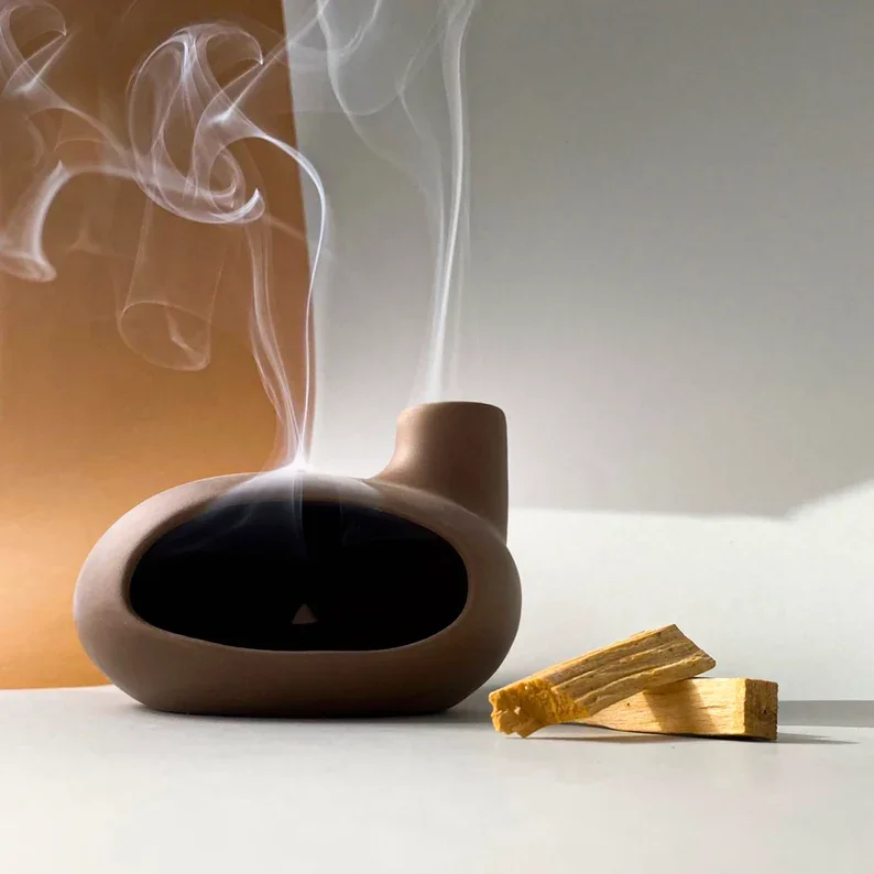 UOBOBO Ceramic palo santo holder Burner  palo santo holder Holder Cone  incense  Modern