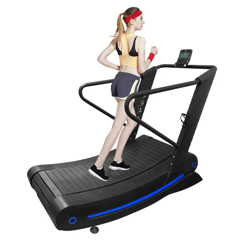 Air runner treadmill mechanical manual curved treadmill running machine  curved non motorized