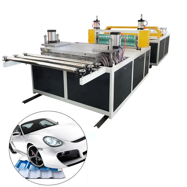 PVC hollow corrugated roofing tiles making machines roof tile roll forming machine