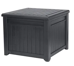 Square outdoor storage wooden box Big Mouth Storage Chair