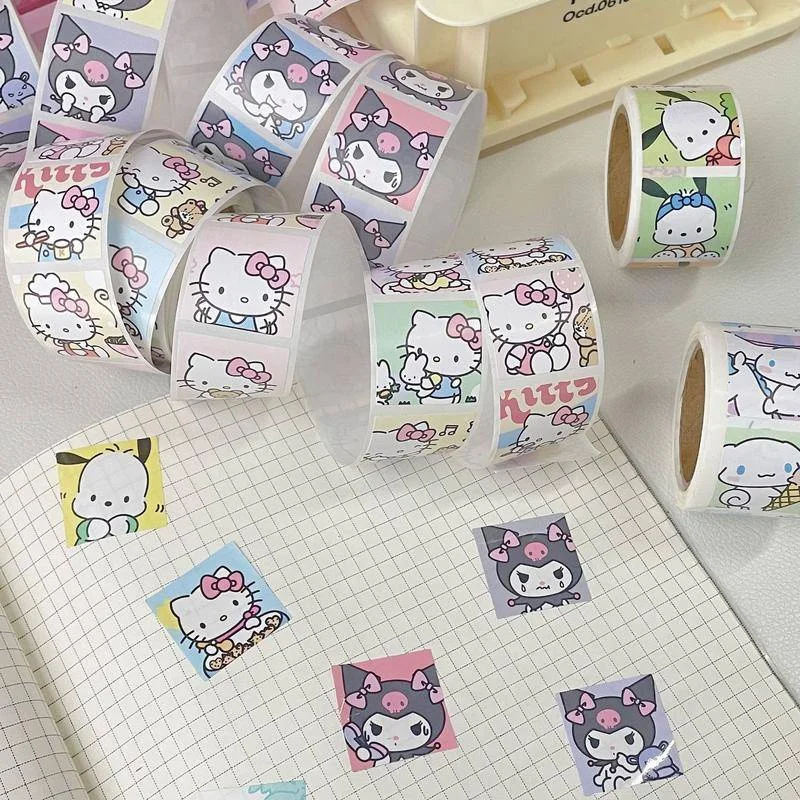 Animal Stickers Creative School Supplies Reward Cute Sticker 2.5cm Circle Kids Toy Sticker