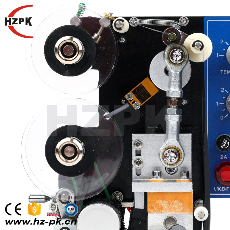 HZPK HP-241B Semi Automatic Cardboard Bag Hot Stamping Foil Cheap Plastic Bag Date Ribon Code Coding Printing Machine