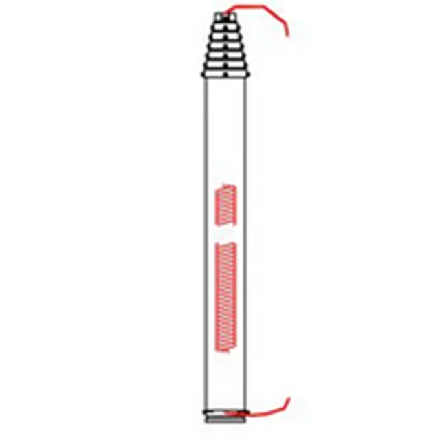 25m communication aluminum mobile locking pneumatic telescopic
