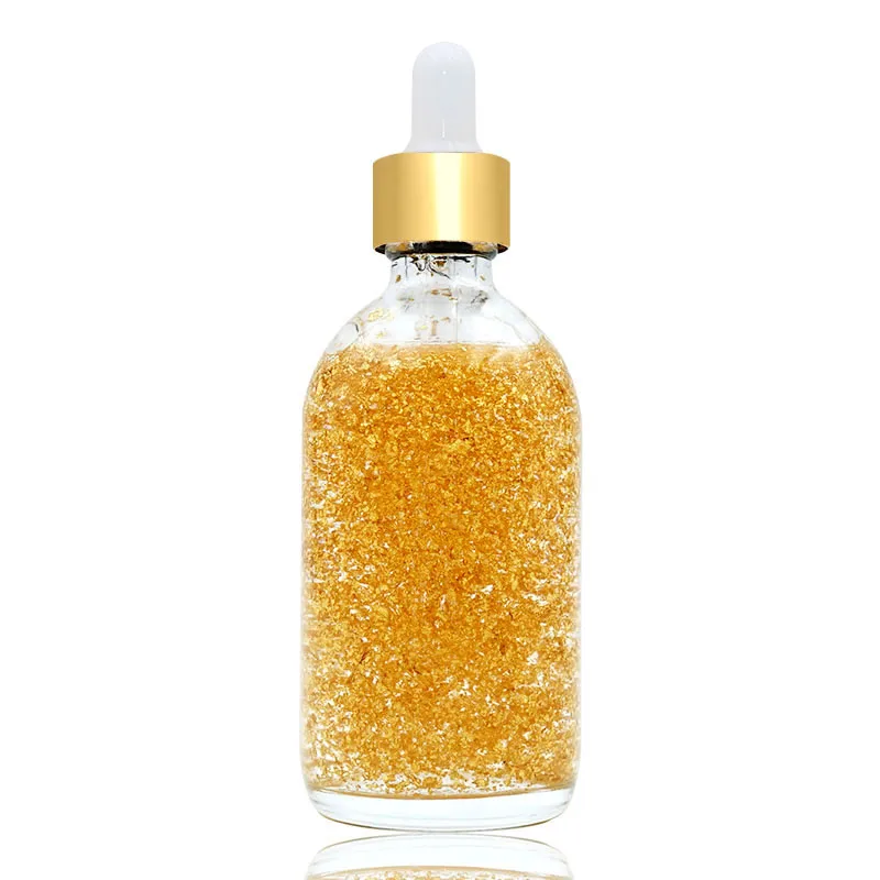 factory designer do your own label and box vitamin c organic vengan lifting whitening 24k gold serum