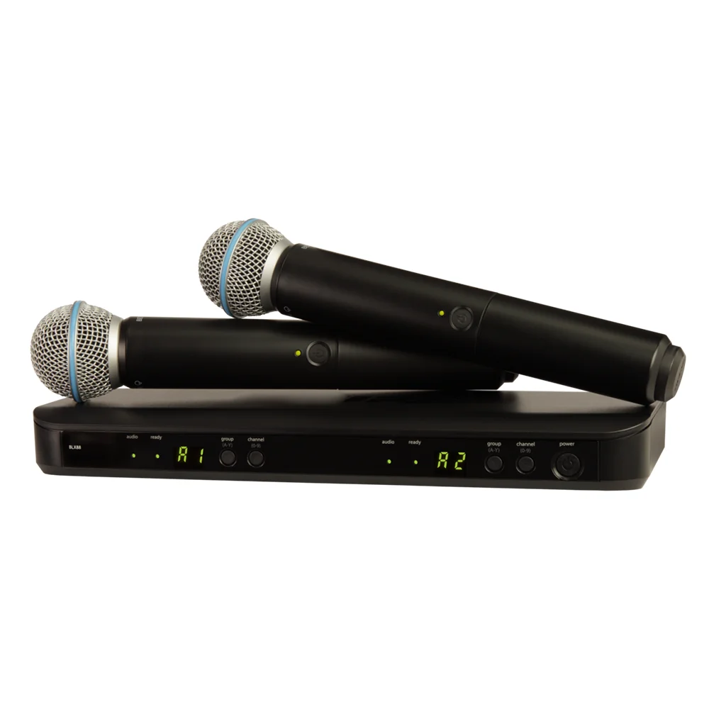 BLX288 BETA58 SM58 PG58 wireless microphone professional UHF  microphone kit  wireless system for Karaoke Stage performances