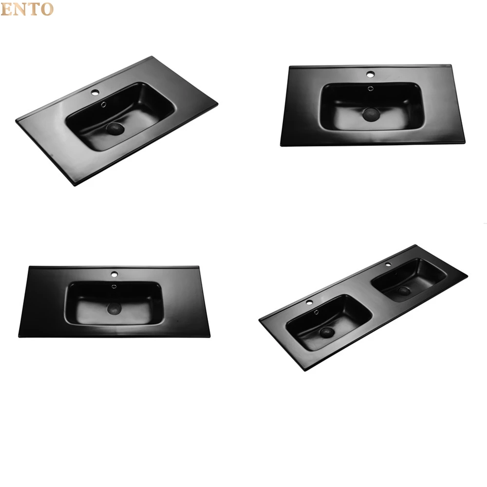 Modern Design bathroom sink ceramic thin edge cabinet basin glossy white cabinet basin