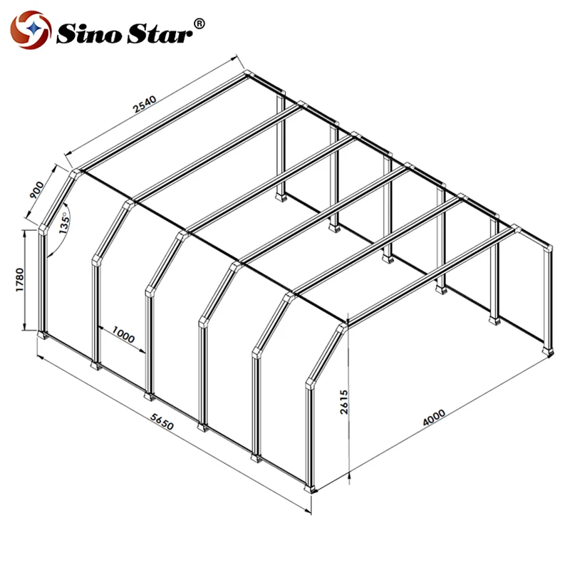 SGE1009B led tunnel light housing  garage light  led light custom made aluminum detailing car wash for the workshop and showroom
