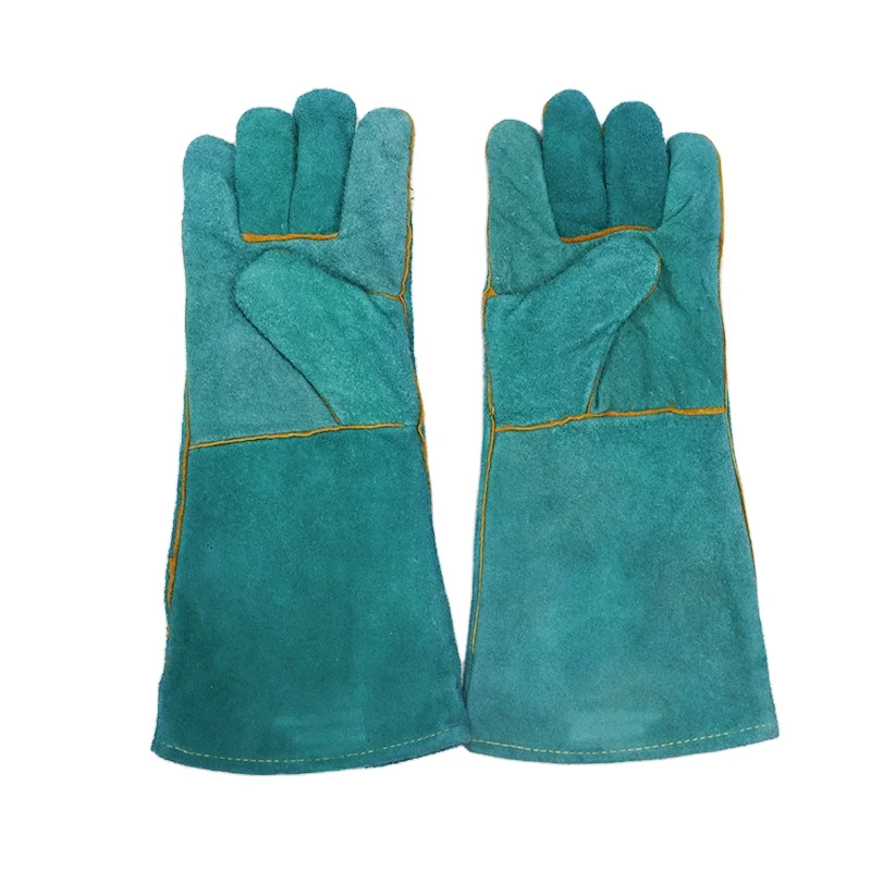 Wholesale manufacture Color Customized Welding Industry Safety leather welding Gloves