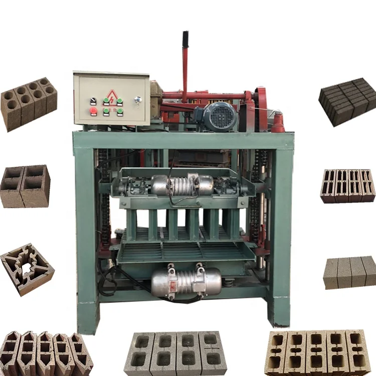 Small Mobile Concrete Press Hollow Brick Solid Brick Paving Brick Machine Replaceable Mold
