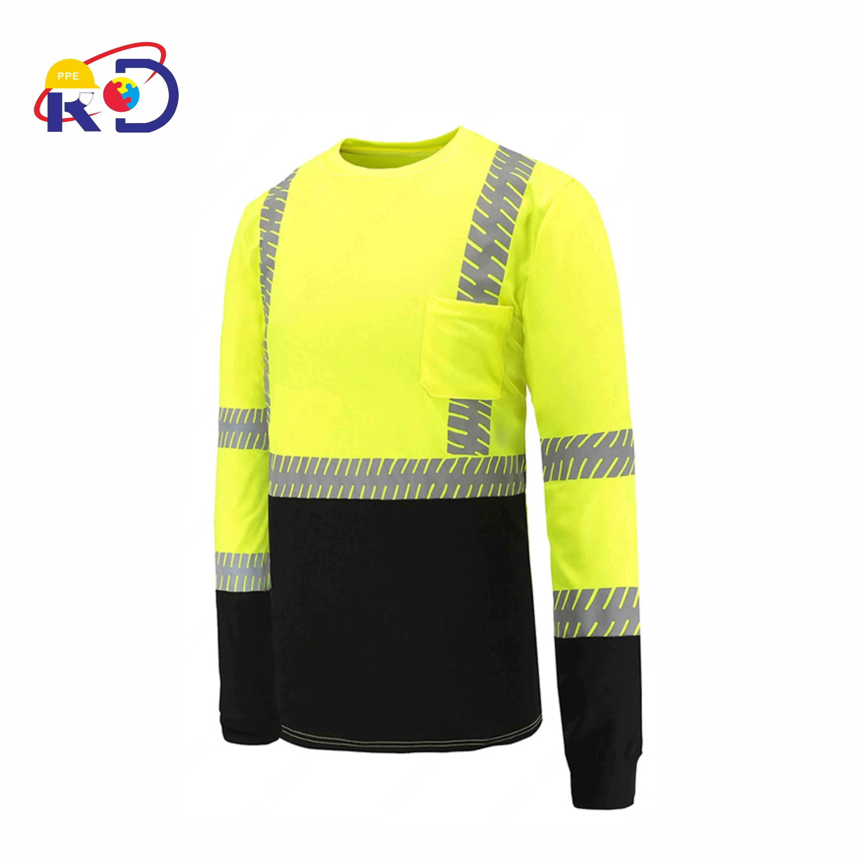 New Safe Breathable Reflective Long Sleeve Work