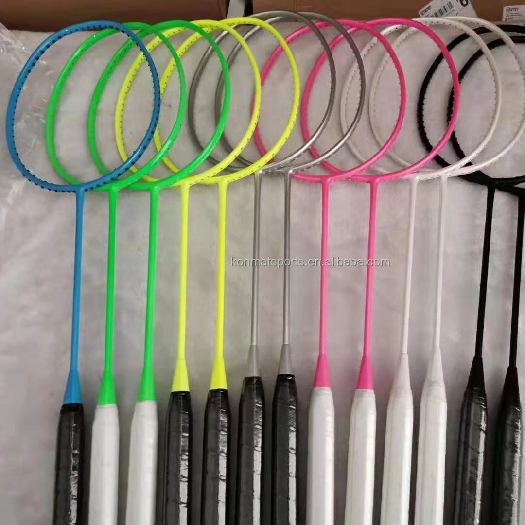 Customized 4U 84g Woven Carbon with Japan Toray Carbon Fiber Fiber Badminton Rackets For Sale