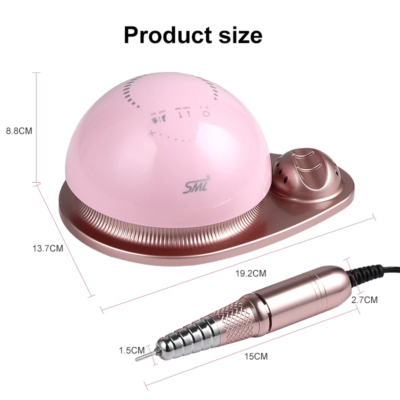 Electric Nail Drill Machine 50000RPM Professional Nail Drill Machine with light display