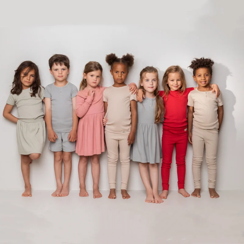 Girls Pajamas Long Sleeve Family Pajama Set Cotton Fat Girls Cotton Pajama Tops Casual