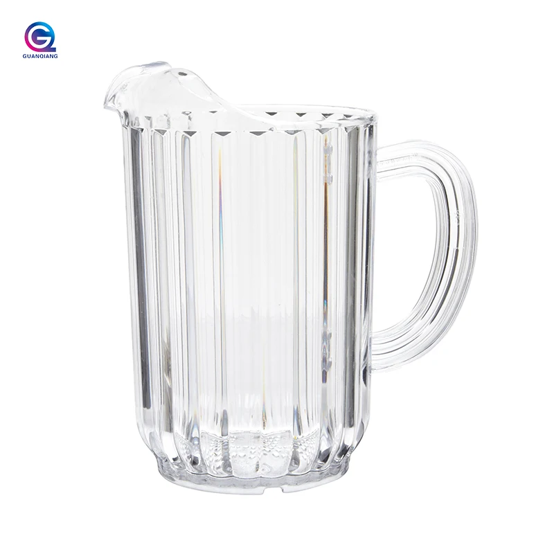 Home and Kitchen 32/48/60oz Clear Plastic Beer Juice Water Glass Pitcher Jug