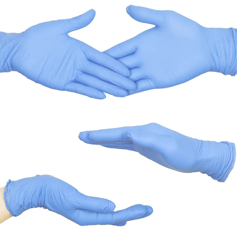 Gloves nitrile medical food cleaning industry ce tuv iso surgical glove nitrile powder free