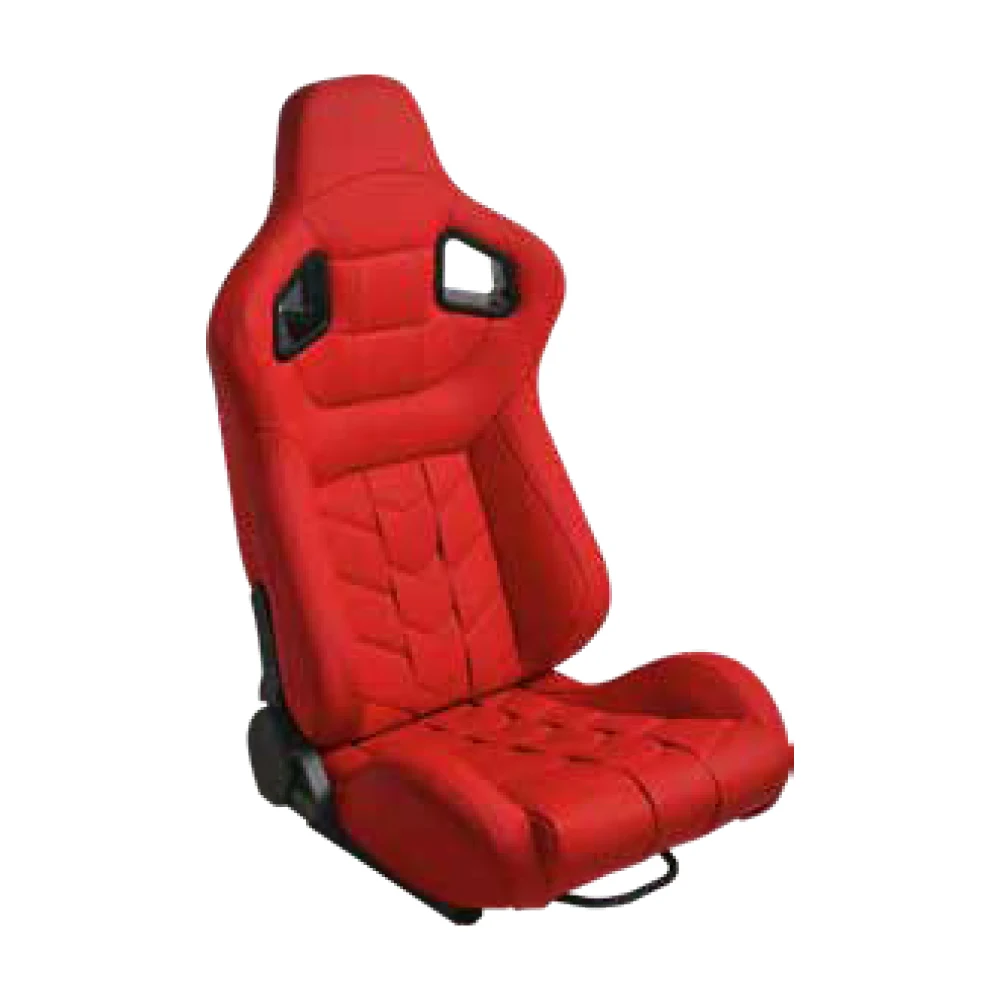 2024 Red customized racing seats car single adjustment recaro sport seats with  double slip for China supplier