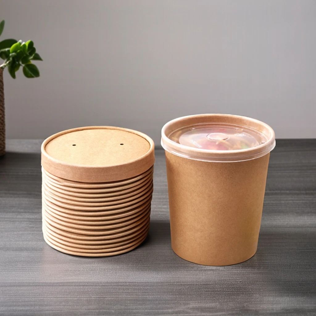 Китайская оптовая продажа одноразовые бумажные стаканчики для мороженого супница с лапшой и