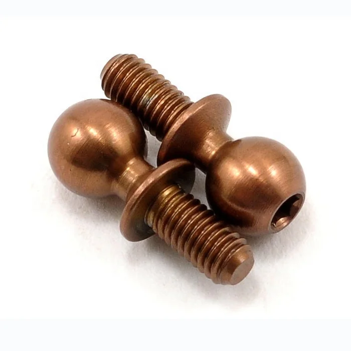 3d printer rapid prototyping industrial machine part threaded bung Ti-Nitride Heavy-Duty Ball Stud