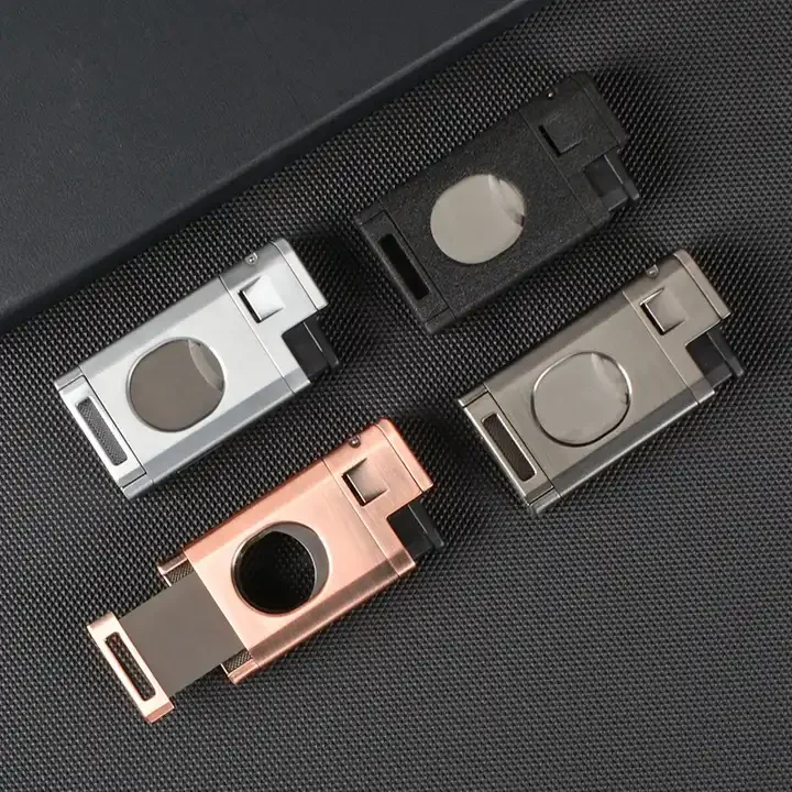 HOT sell Cigar Cigarette Lighter Strong Windproof Three Fires Torch Lighter Zinc Alloy Four Colors Cigar Lighter