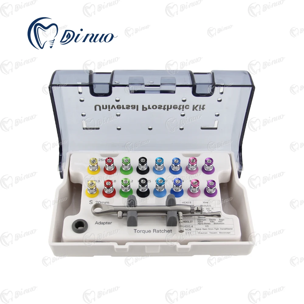 Dental Instrument Implant Screw Driver Kit Universal Torque Wrench