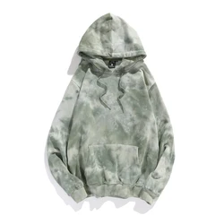 Custom men 100% Cotton Terry 300gsm Tie Dye Hoodies streetwear