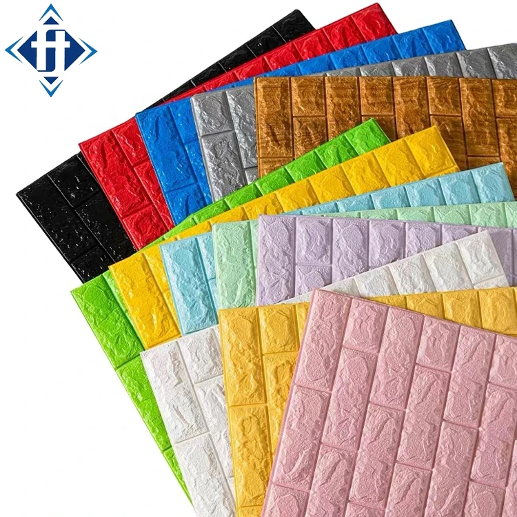 Top Quality Brick PE Foam 3D Wallpaper