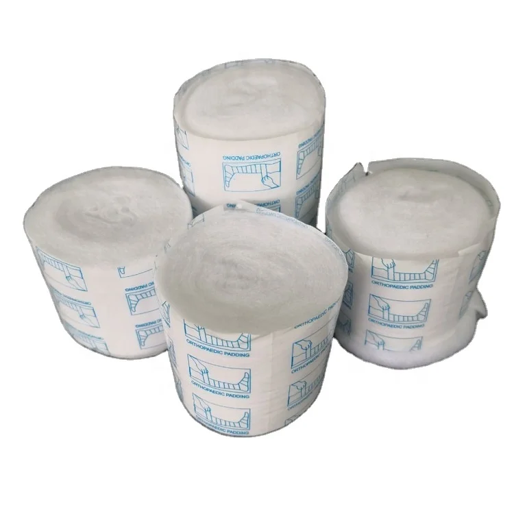 
Disposable Consumables Gypsum Plaster of Paris Bandage Rolls ORTHOPAEDIC NATURAL COTTON WOOL 
