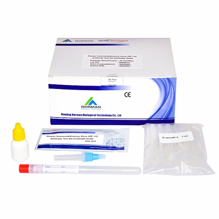 China Good Quality Manufacturer One-Step Hepatitis C Virus/AIDS Virus Test Card HIV/Hcv Strip Antigen Test Kits