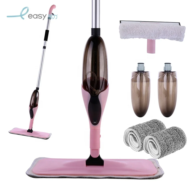 Cleaning health spray mop with reusable microfiber pads for house cleaning