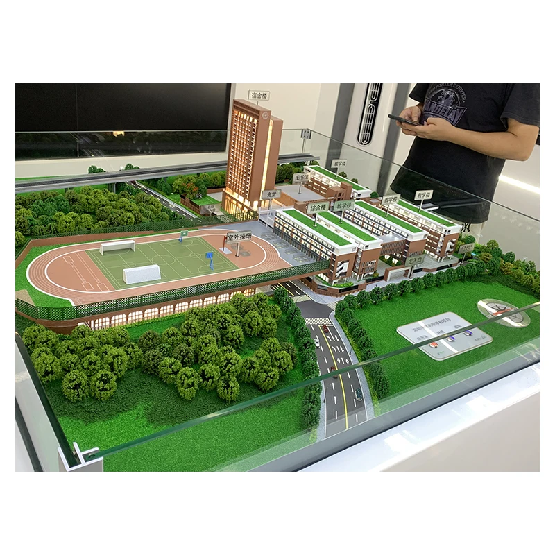 Colorful design style architectural buildings model custom residential house 3d architectural model