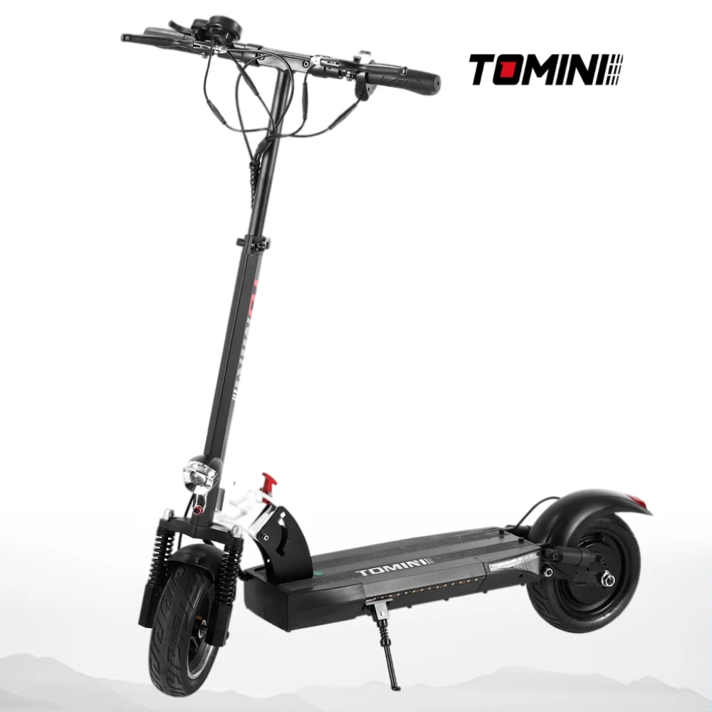 Томини (Прямая поставка 10 дюймов 1000 Вт Электрический скутер 2 wheeler с сертификатом соответствия CE складной взрослый самокат толкать скутеры