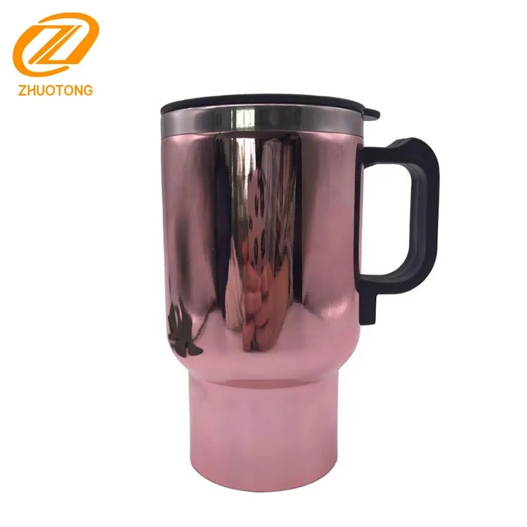 stainless steel metal electric heat travel car mug with USB lighter socket