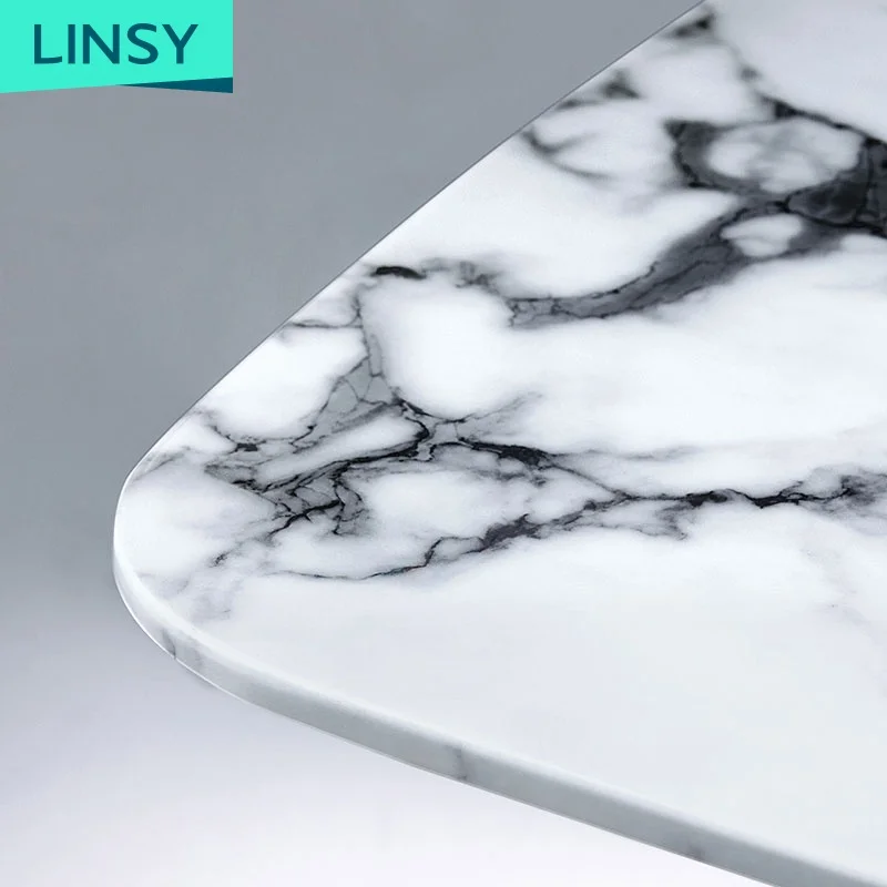 factory price modern living dinner table set chair dining room marble dining table marble