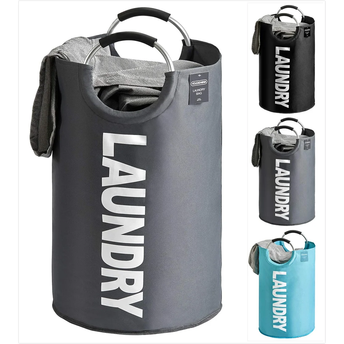 Waterproof 80 liters large Laundry bags & baskets laundry bags with handles