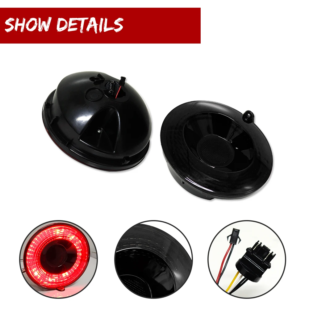 For 2005 2006 2007 2008 2009 2010 2011 2012 2013 Chevrolet Corvette C6 Coupe LED Brake Turn Signal Lamp Tail Lights Smoke lens